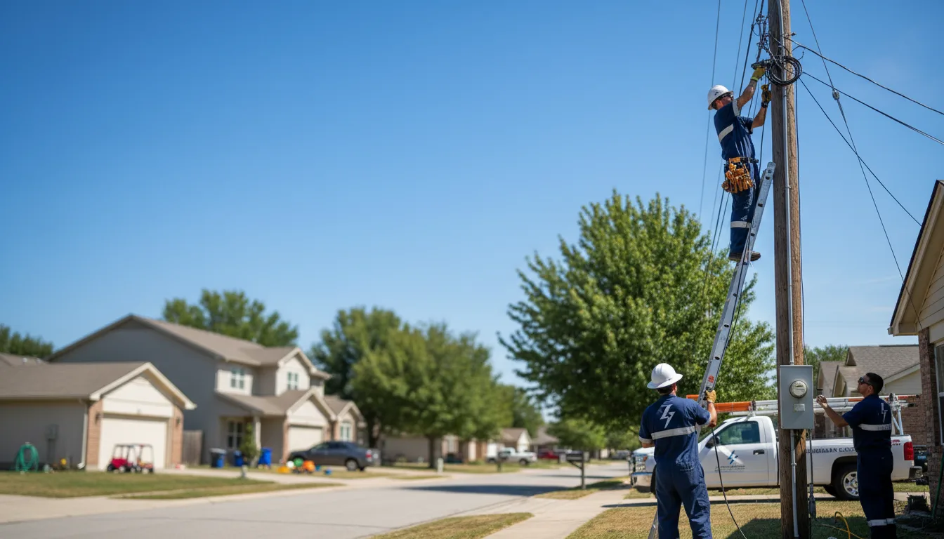 Residential electrician providing installation services in Lisbon, OH
